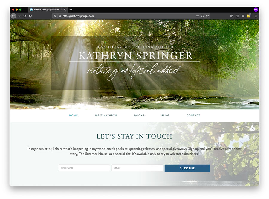 Custom Author Website Design