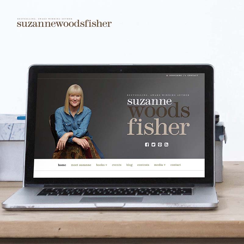 Suzanne Woods Fisher - Custom Author Website Design